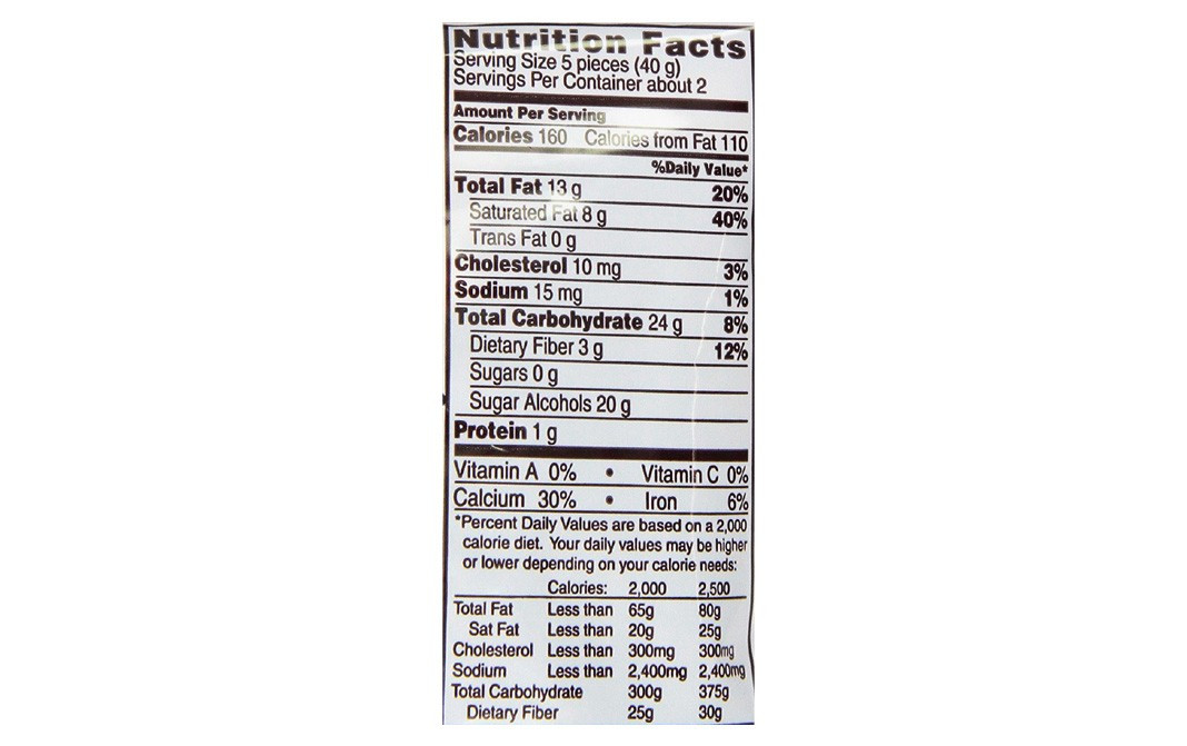 Hershey's Sugar Free Chocolates Pouch 85 grams Reviews Nutrition